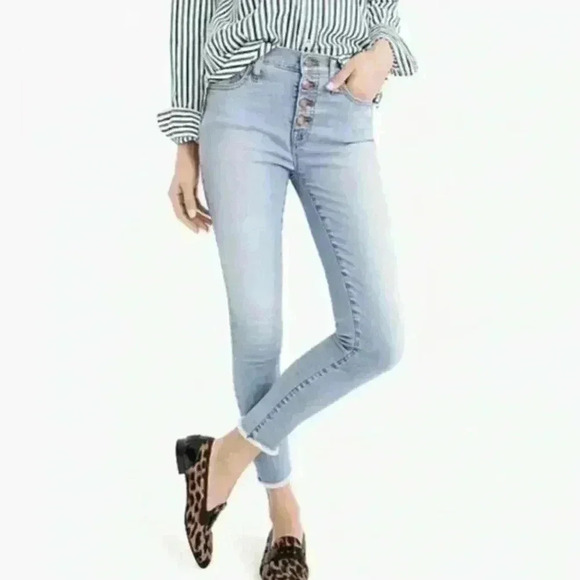 🆕J. Crew 9” High-Rise  Toothpick Jeans - Picture 3 of 13